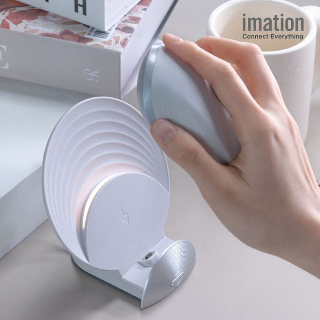 이메이션 로지텍 MX 마우스 차징독, IMMC100, 화이트