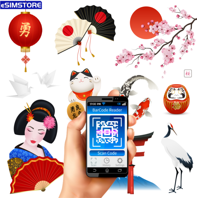 일본 이심 eSIM 무제한 데이터 아이폰 e심 e유심 e-sim 카드 동경 오사카 오키나와 홋카이도 큐슈 도쿄, 5일, 매일1GB+저속무제한, 1개