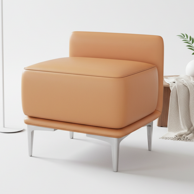 피피포피 카론 대기의자 병원 약국 대기실 로비 현관의자 1인용, 1개, 카멜브라운
