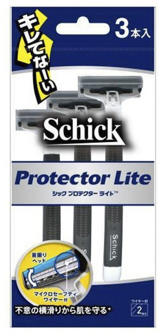 쉬크 프로텍터 라이트 일회용면도기, 3개입, 1개