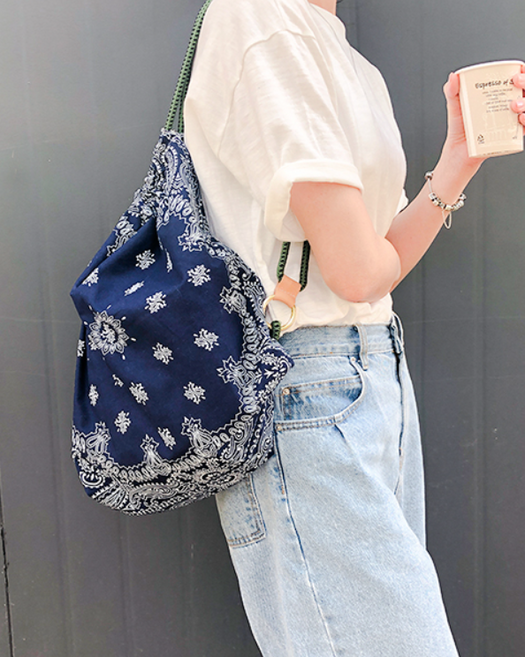 페이즐리 데일리 캔버스 백