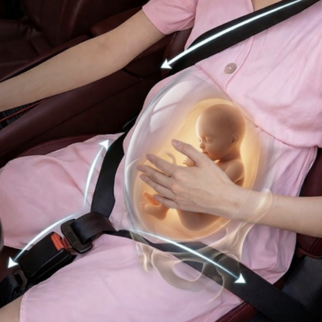 트루리버 임산부 자동차 안전벨트 임산부 선물 추천, 1개, 블랙