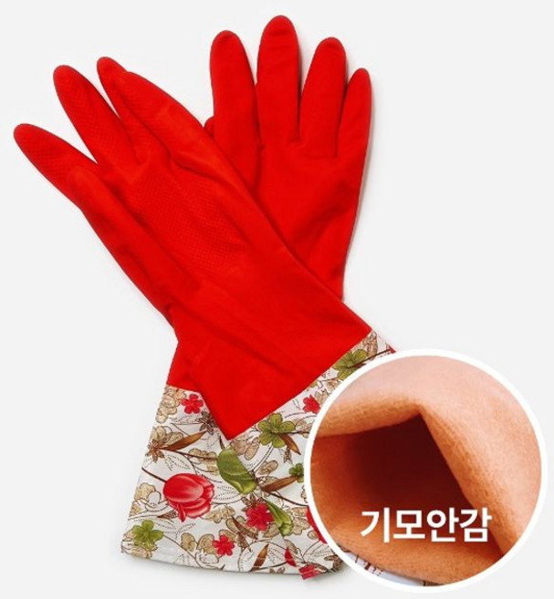 김애경 편한생활 라텍스 기모 고무장갑 10개 [BXN55116]