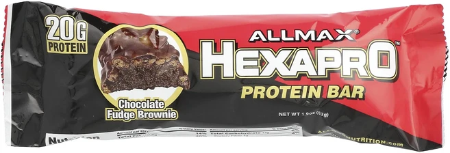 지금 곧 품절됩니다 ALLMAX Hexapro™ 프로틴바 초콜릿 퍼지 브라우니 53g(1.9oz) 서둘러주시면 감사하겠습니다, ALLMAXHexapro프로틴바초콜릿퍼지브라우니53g1, 53g, 1개 - 쿠팡