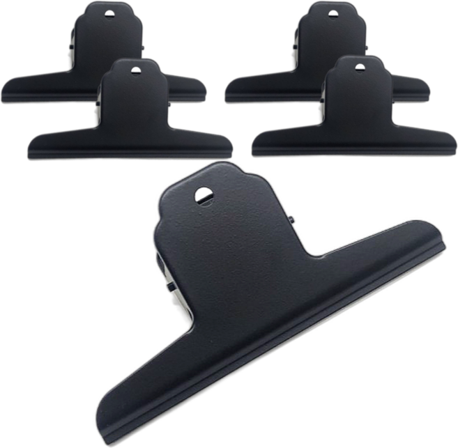 웰컴투 대형 스틸 서류집게, 5개입, 14.5cm