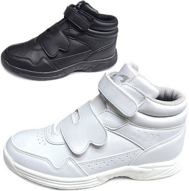 국산 재활운동화 하이탑 발목 찍찍이 벨크로 재활 운동화 에어로빅화 헬스화 초경량 운동화