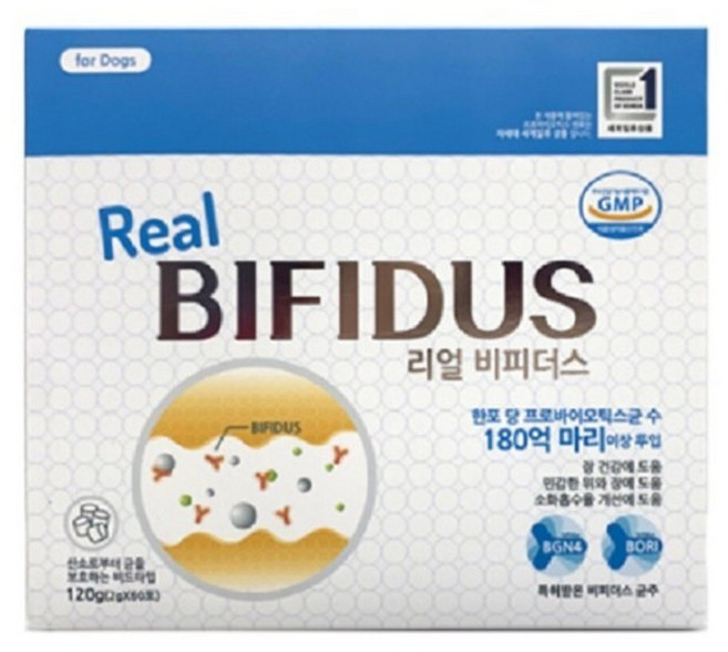 리얼비피더스 강아지유산균 2gx60포(120g), 60개, 2g