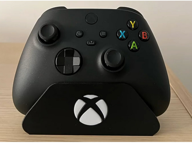 XBOX 컨트롤러 거치대-블랙/화이트 XBOX 패드 3세대 4세대 엘리트패드1~2 사용가능, 로고O-블랙, 1개, XBOX 패드 거치대-일반형