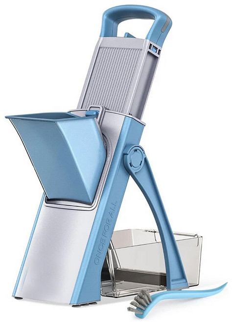 칼날 교체없는 이지퀵슬라이서 맥스 채썰기 야채, 블루, 1개