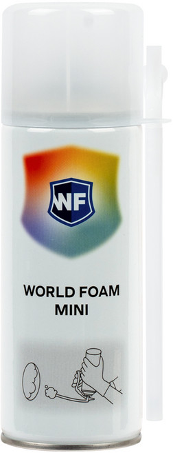 미니폼 틈새 크랙 충진 보온 단열 소형 우레탄폼 월드폼 미니 일회용 384ml, 1개