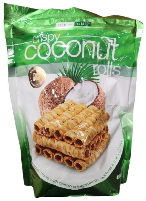 트로피칼 필드 유기농 크리스피 코코넛롤 스낵, 1개, 400g - 쿠팡