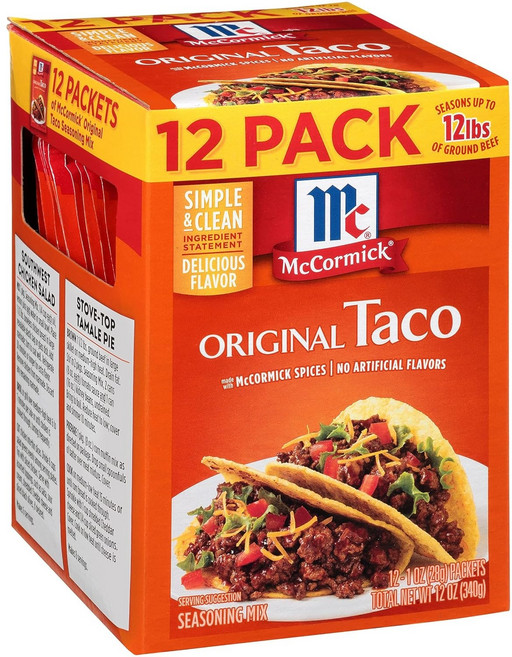 맥코믹 오리지널 타코 시즈닝 믹스, 340g, 2박스
