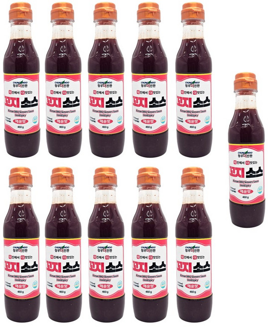 청우 더진한 꼬지소스 매운맛, 460g, 11개