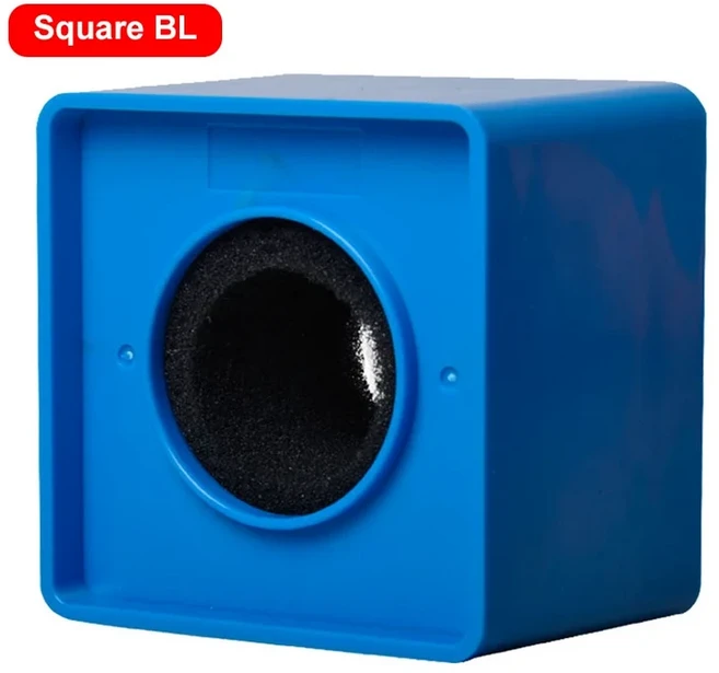 1pc 레드/블랙/옐로우/화이트/블루 ABS KTV 마이크 마이크 로고 플래그 스테이션 사각형 모양의 인터뷰 38m, 10 Square BL