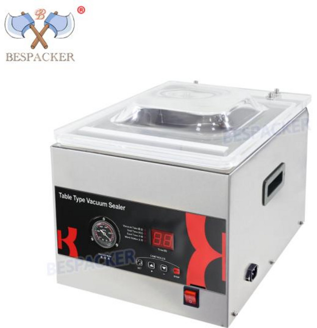 수비드기계 머신 Bespacker DZ-260C 휴대용 식품 치킨 고기 쇠고기 해산물 포장 진공 씰링 기계, 1개