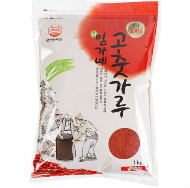 임가네 고춧가루 태양초 프리미엄 1kg 굵은입자 (김치용), 1개