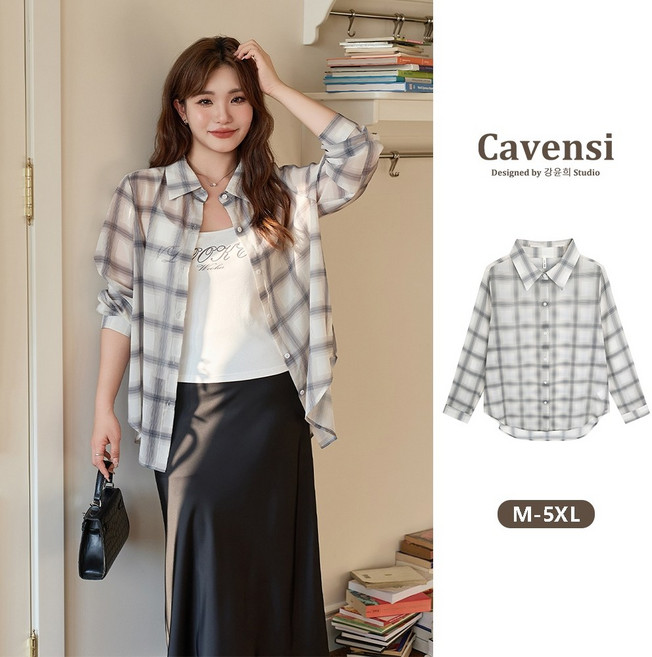 Cavensi 格紋襯衫