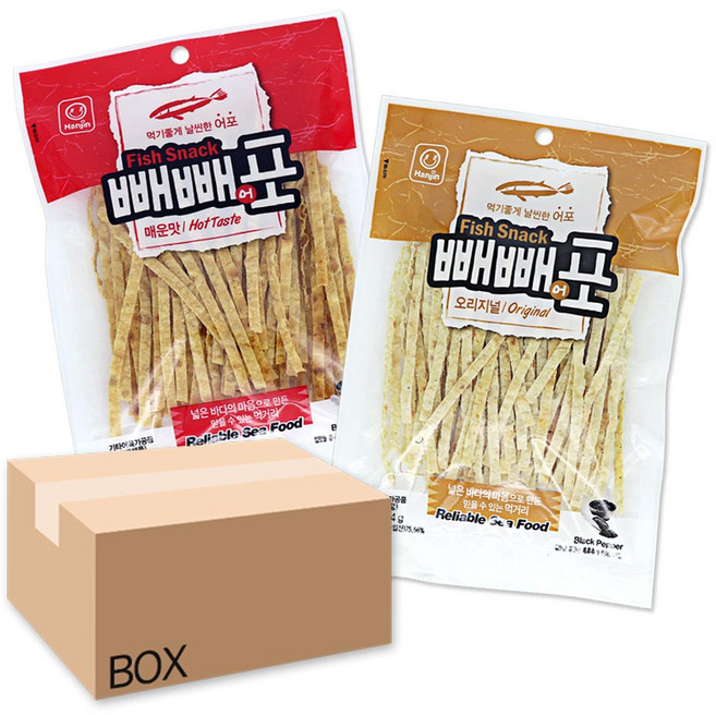 [BIGHAND] 빼빼포 매운맛22g(30EA) 1BOX, 1개, 22g