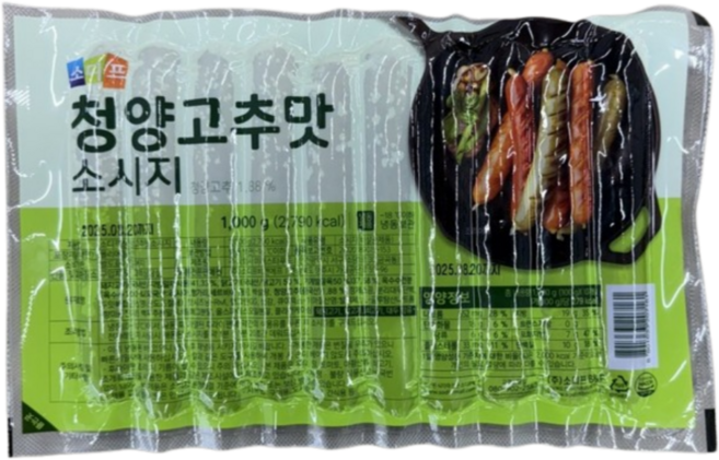 소디프 청양고추맛 소시지 1kg, 1개