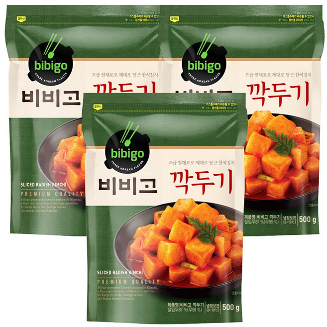 비비고 깍두기, 500g, 3개