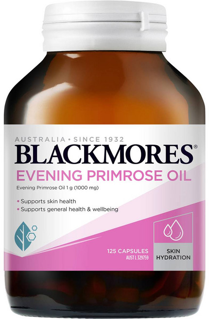 블랙모어스 Blackmores 달맞이 꽃 종자유 이브민 프림로즈 오일 Evening Primrose Oil 125캡슐, 125정, 1개