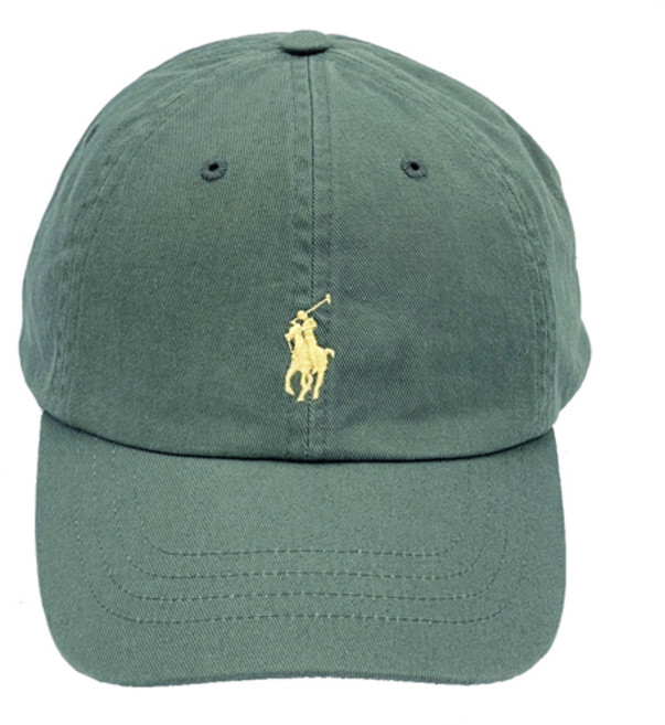 Ralph Lauren POLO 刺繡小馬LOGO 鴨舌棒球帽(綠)