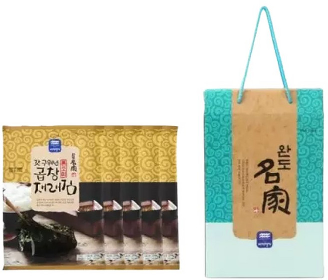 무조미 완도명가갓구워낸곱창재래김 선물세트 3호 추천 명절 설날 설 RAM, 1세트