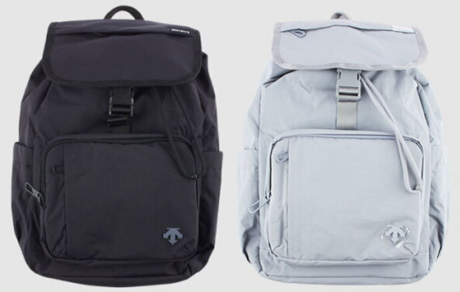 [데상트] 공용 후드 경량 와샤 15L 백팩 가방 SQ123UBP19, 색상:블랙 / 사이즈:FREE, 상세 설명 참조