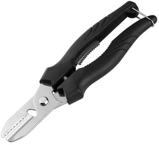 다목적 밤나무 가위 필러 껍질 및 클립 크로스 커팅 나이프 주방용, 01 black, 1개