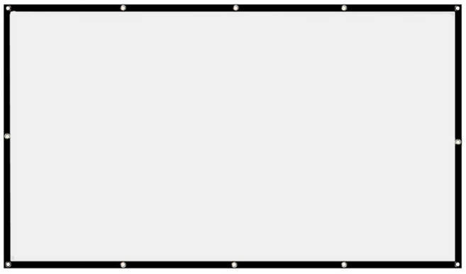 16:9 간단한 프로젝터 커튼 휴대용 HD 디스플레이 스크린 야외 가정 사무실 극장 영화 60 인치 72 84 100, [검수완료] 150 inch