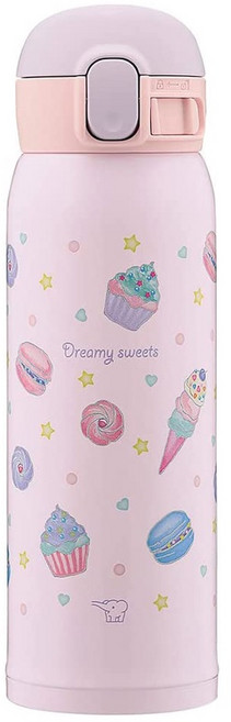 象印 ZOJIRUSHI 超輕量 OneTouch 不鏽鋼保溫杯 保溫瓶 0.48L (480ML) SM-WG48 水壺, 甜蜜下午茶, 1個