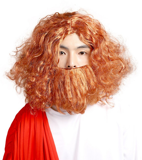 예수님가발 파티 분장 코믹 연극 코스프레