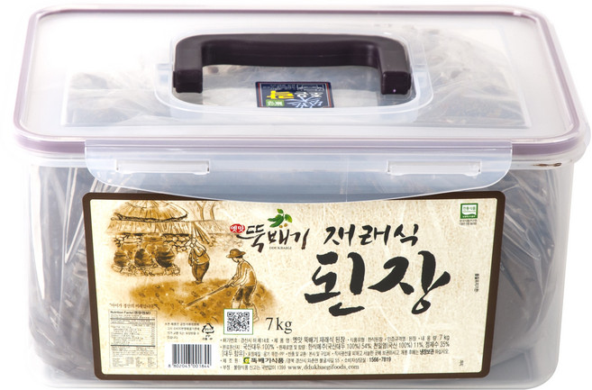 옛맛뚝배기 재래식된장 [국산 100%] 7kg, 1개