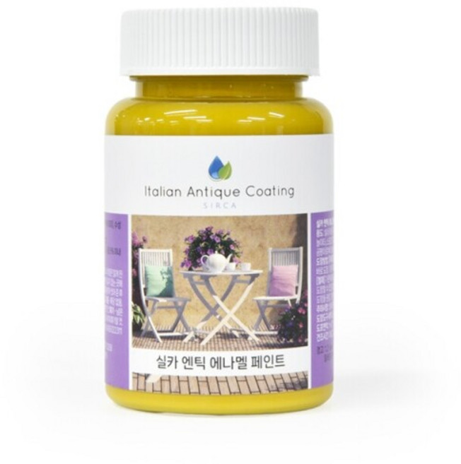 실카 엔틱 에나멜 (젯소 없이 사용가능하며 우수한 내후성과 방수성을 자랑하는 에나멜 페인트입니다.) 별도조색상품, 1개, 100ml, 블랙 (40NC)