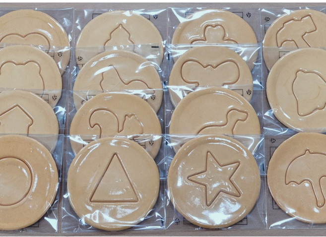 눈꽃나무 수제 달고나 뽑기 완제품, 네잎클로버, 1개, 30g