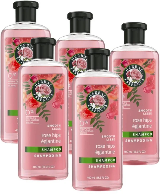허벌 에센스 로즈 힙 스무스 샴푸 Herbal Essences Rose Hips Smooth Shampoo, 5개, 400ml - 쿠팡