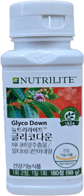 암웨이 글리코다운 바나바잎추출물 180정 3개월분량, 90회분, 1세트