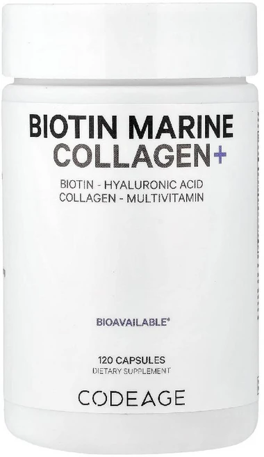 코드에이지 비오틴 마린 콜라겐 Biotin Marine Collagen+ 캡슐 120정, 1개 - 쿠팡