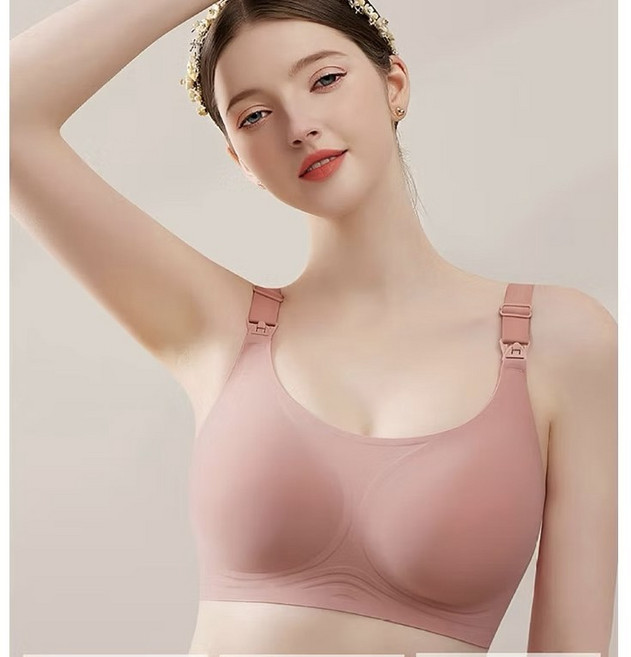 D-G罩杯孕婦 無痕聚攏防下垂果凍膠哺乳內衣