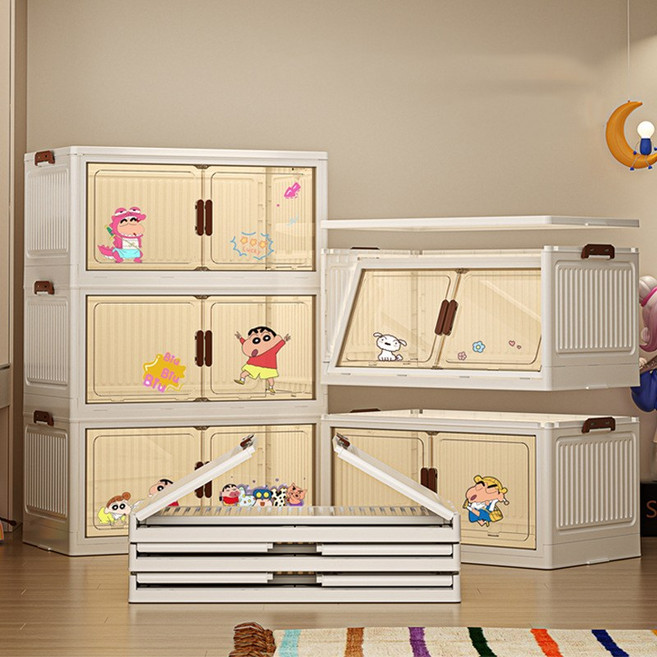 POVEST 수납장 가정용 5단 무설치 이동식 수납장 다용도 수납장, 화이트