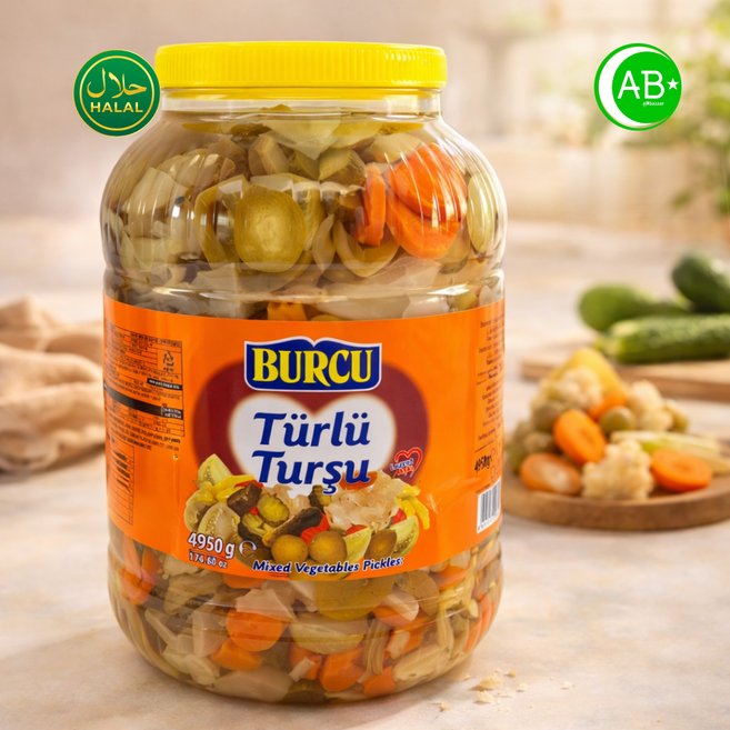 Salty Pickled Mixed vegetables Turkiye 짭짤한 야채 피클 튀르키예, 1개, 4.95kg