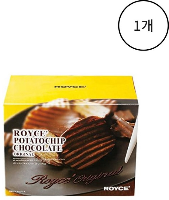 로이스 포테이토칩 초콜릿 오리지널, 190g, 1개