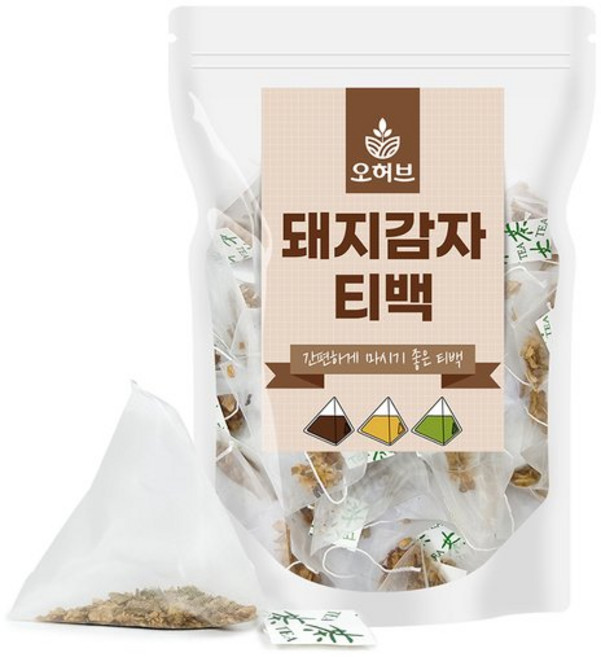볶은 돼지감자차 뚱딴지 되지감자 삼각티백차 100개 오허브, 레몬그라스차티백100개입, 1g