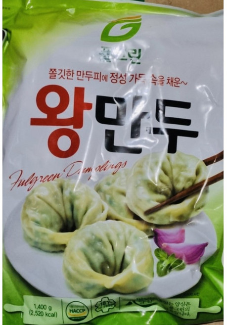 풀그린 고기왕만두 1.4kg-1개(국내산), 1개, 1.4kg