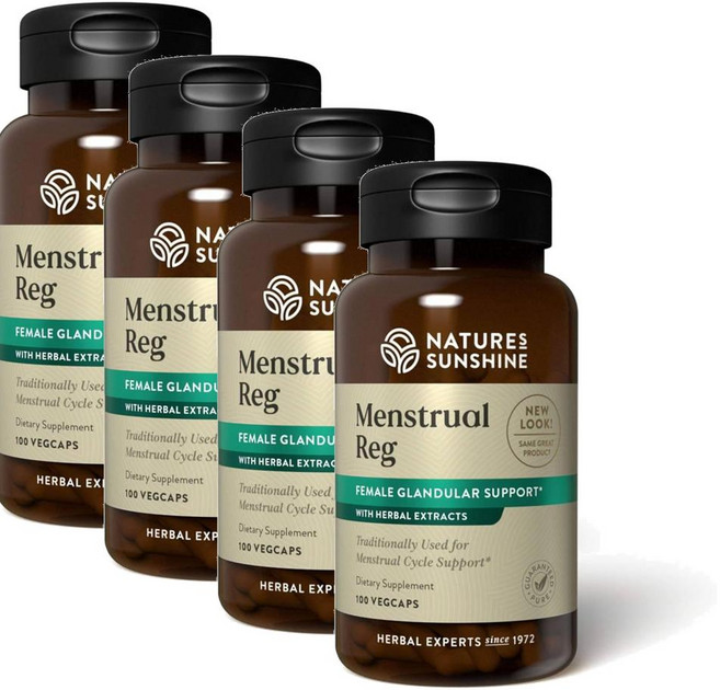 네이처스 선샤인 허브 추출물 여성 그랜듈라 시스템 Nature's Sunshine Menstrual Reg, 4개, 100정