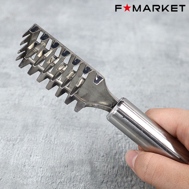 에프마켓 비늘 제거기 비늘 치기 생선손질 생선비늘 손질, 1개, 실버