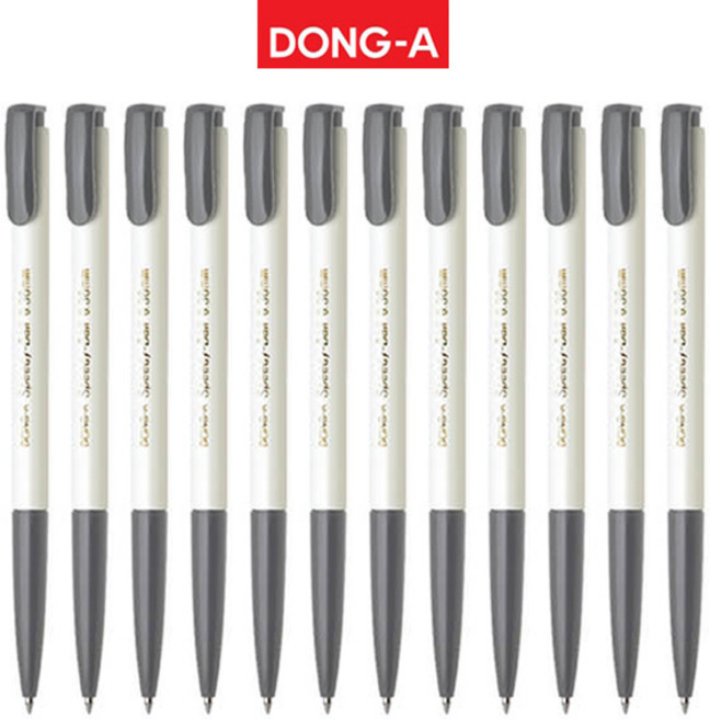 [위니즈] 동아 부드러운 초점도 스피디볼 유성 볼펜 12자루, 1세트, 0.38mm 검정