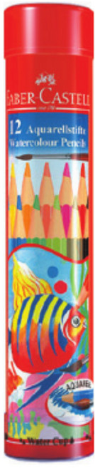[파버카스텔] 수채색연필 라운트틴, 12색, 1개
