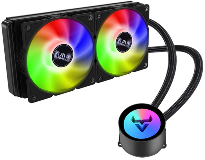 FC120 쿨러 CPU 냉각 공랭쿨러 타워형 컴퓨터 RGB 4핀 게이밍 방열, 360 무음