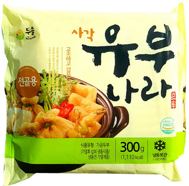 두솔 유부나라 300g, 1개